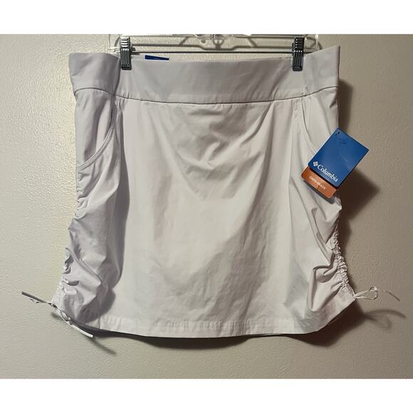 New Columbia Skort Skirt White UPF 50 Omni-Shade Women’s Size XXL Onmi-Shield - Picture 1 of 13